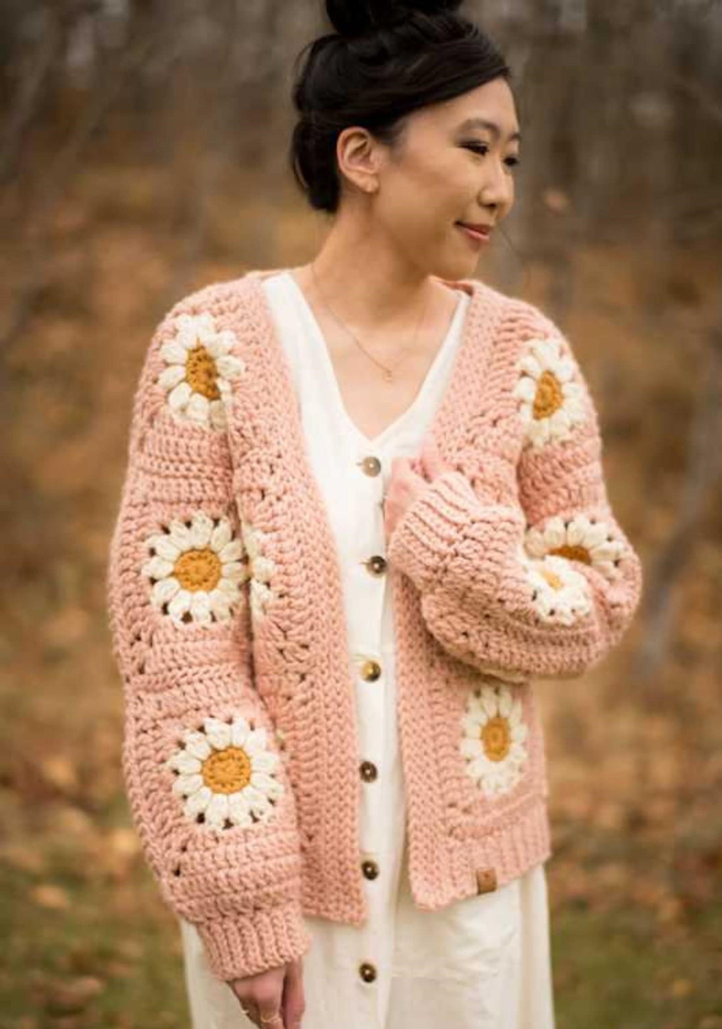 Cozy Daisy Cardigan Crochet Pattern