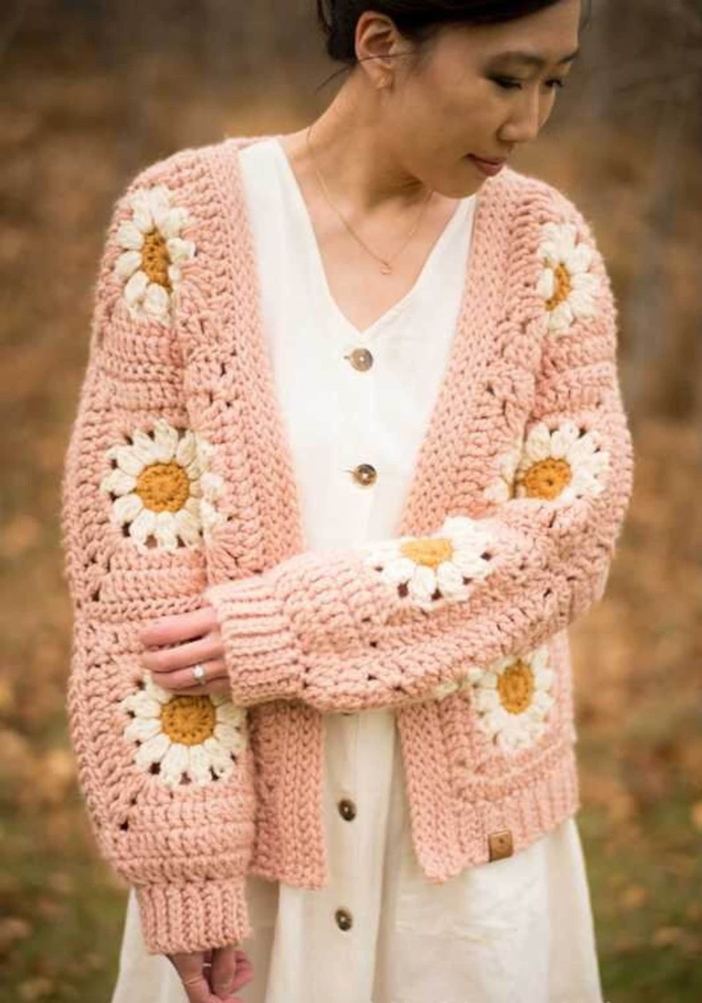 Cozy Daisy Cardigan Crochet Pattern
