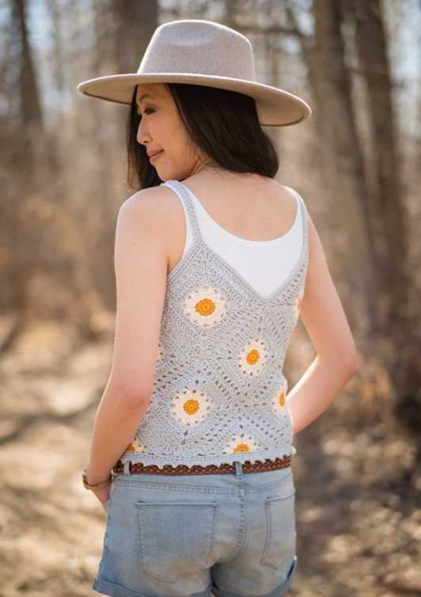 Sunny Daisy Tank Top Crochet Pattern