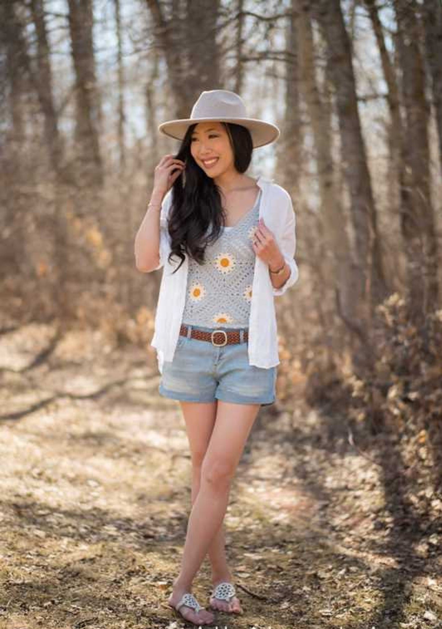 Sunny Daisy Tank Top Crochet Pattern