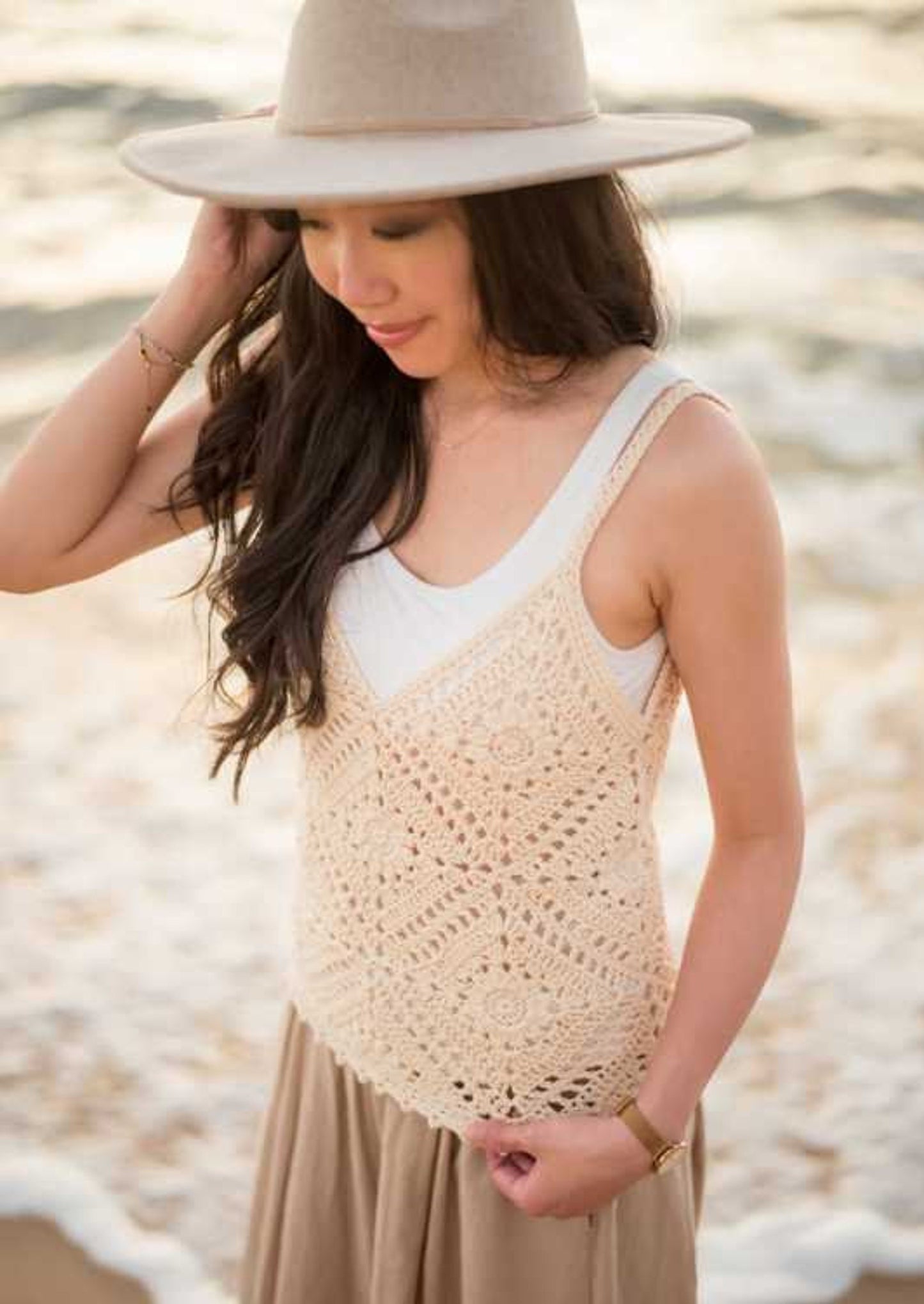 Sunny Daisy Tank Top Crochet Pattern