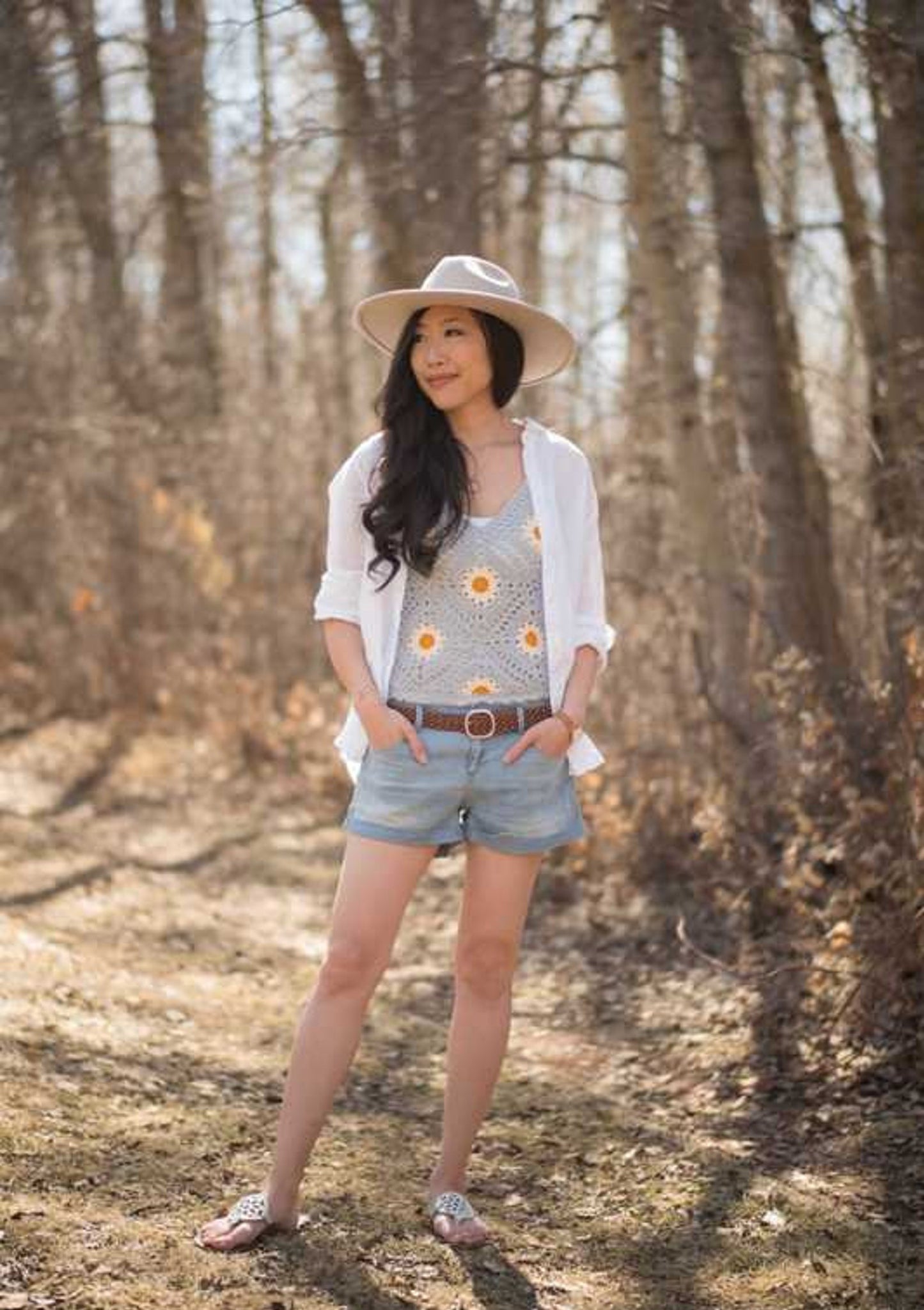 Sunny Daisy Tank Top Crochet Pattern