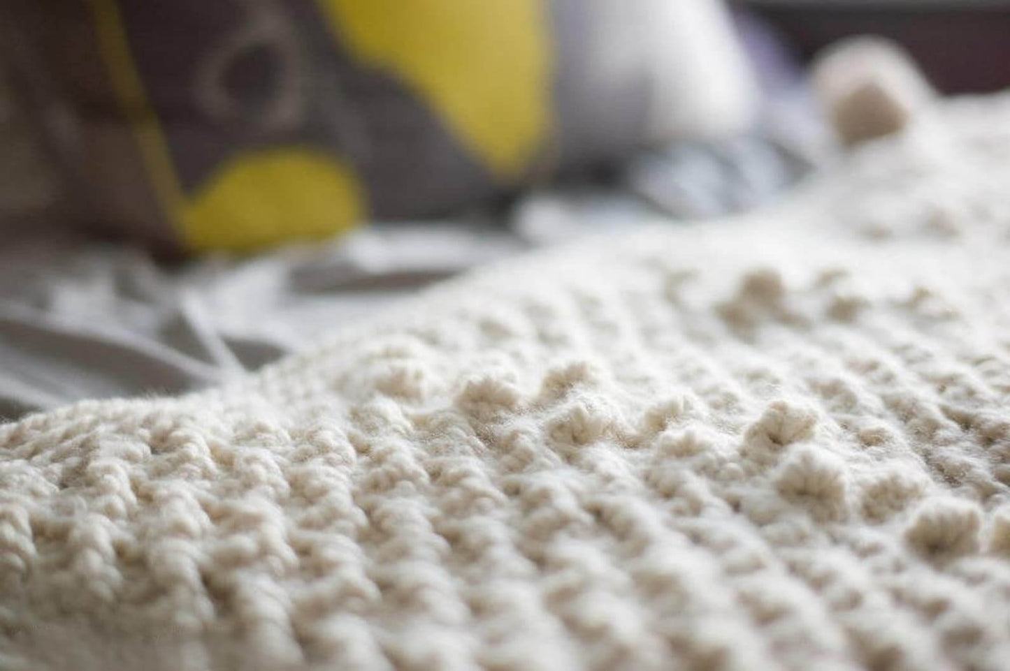 Cross Bobble Blanket Crochet Pattern