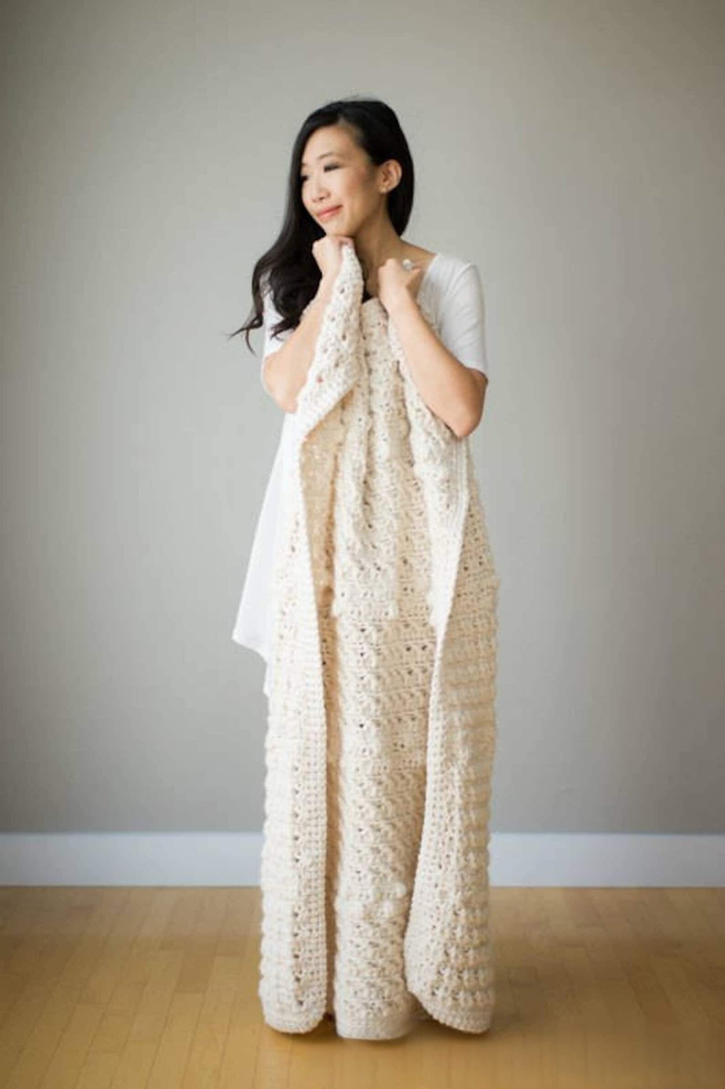 Cross Bobble Blanket Crochet Pattern