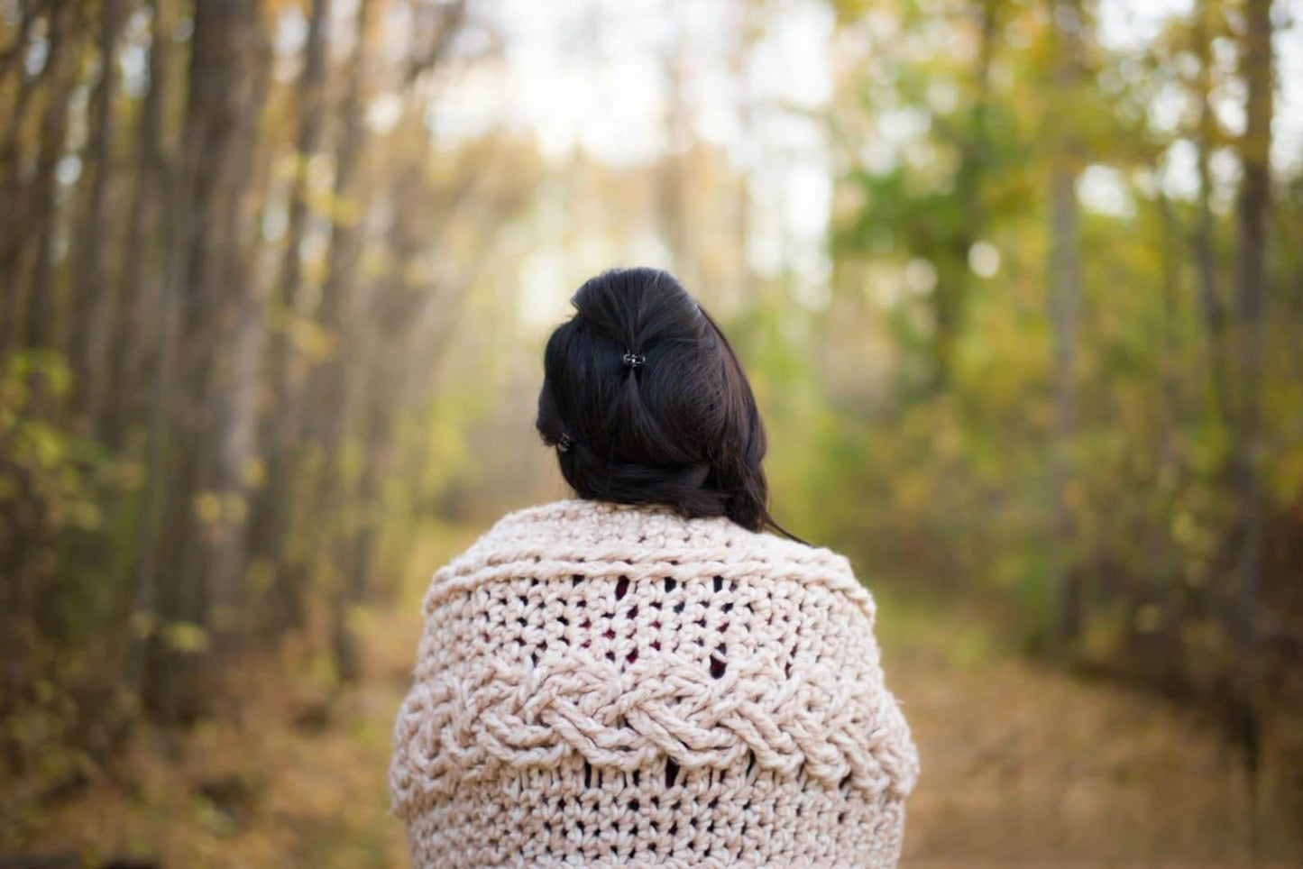 Chunky Braided Cabled Blanket Crochet Pattern