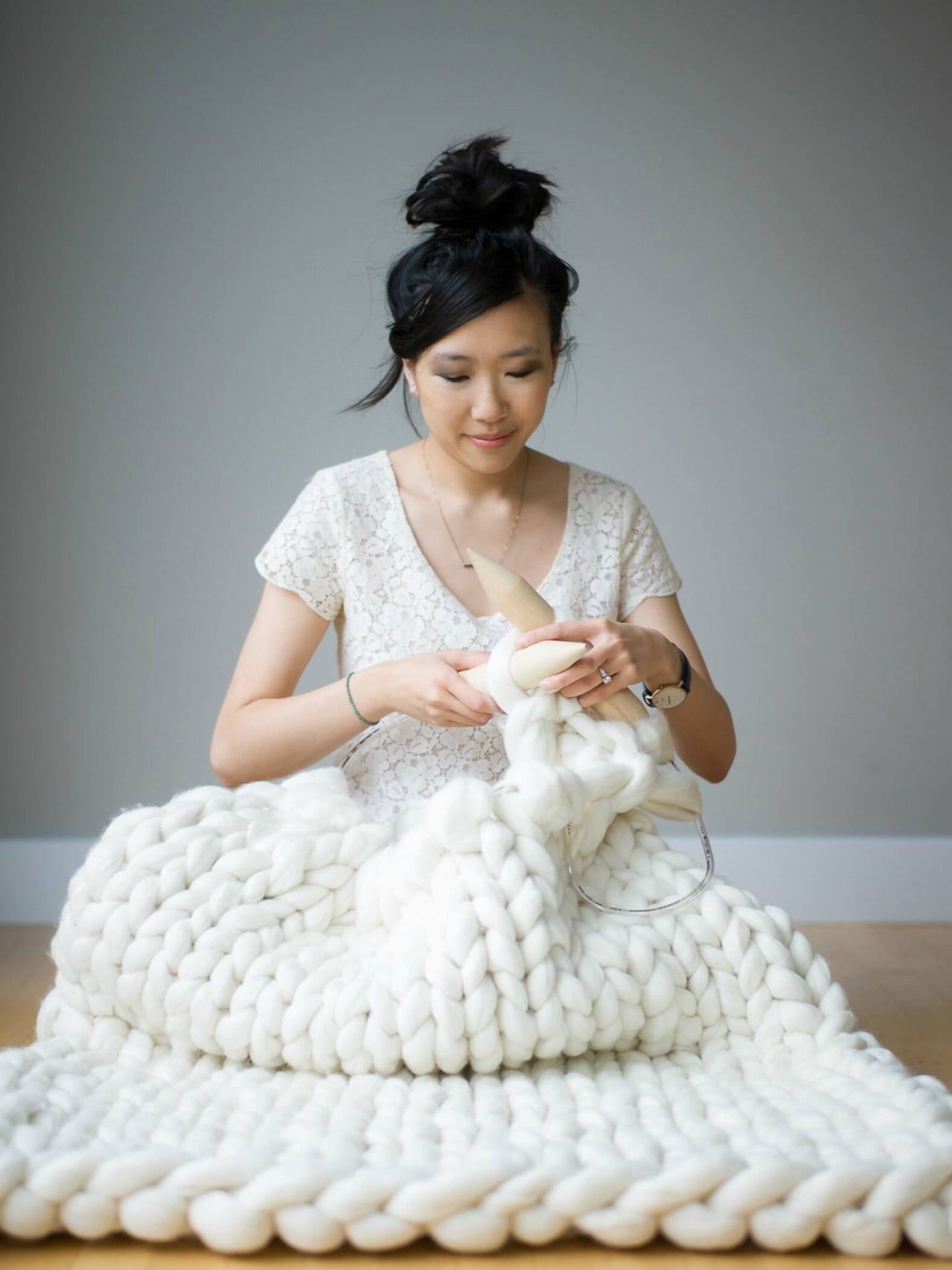 Luxurious Throw Blanket Knitting Pattern
