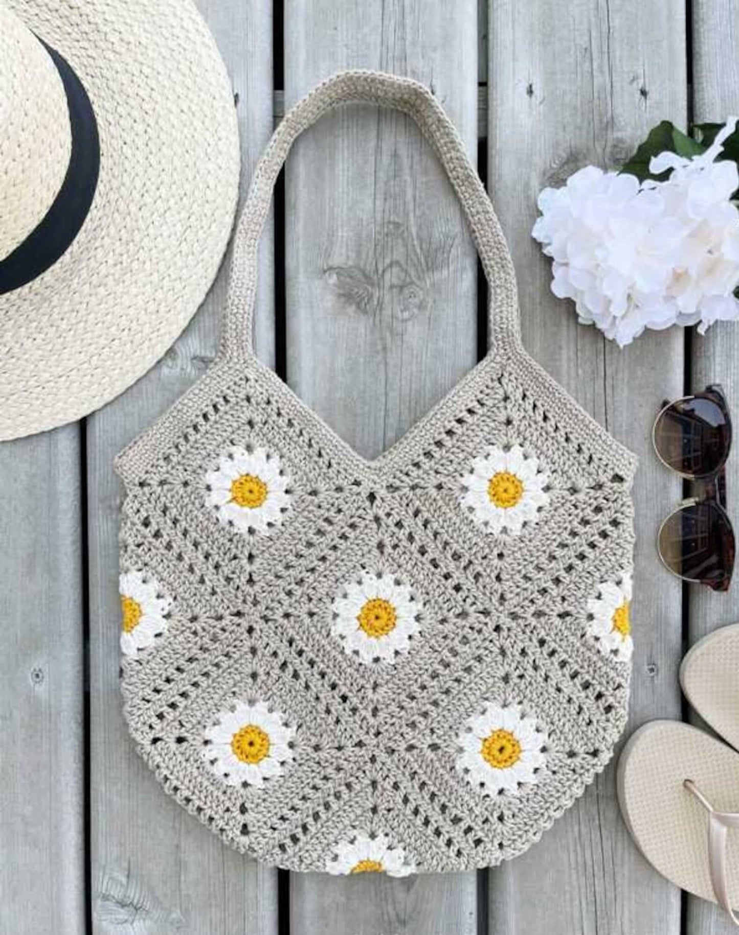 Breezy Days Daisy Bag Crochet Pattern