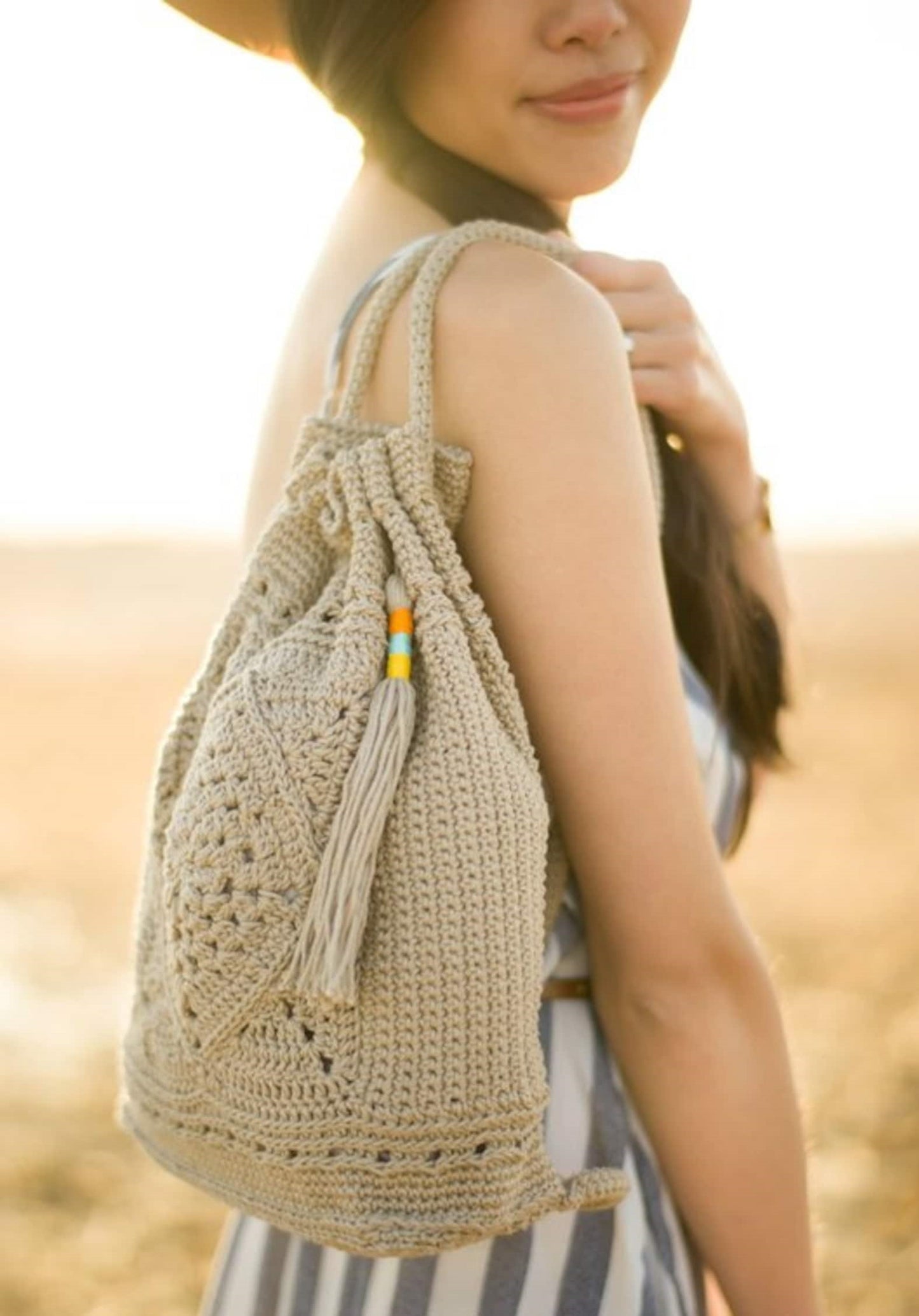 Meadow Rose Backpack Crochet Pattern