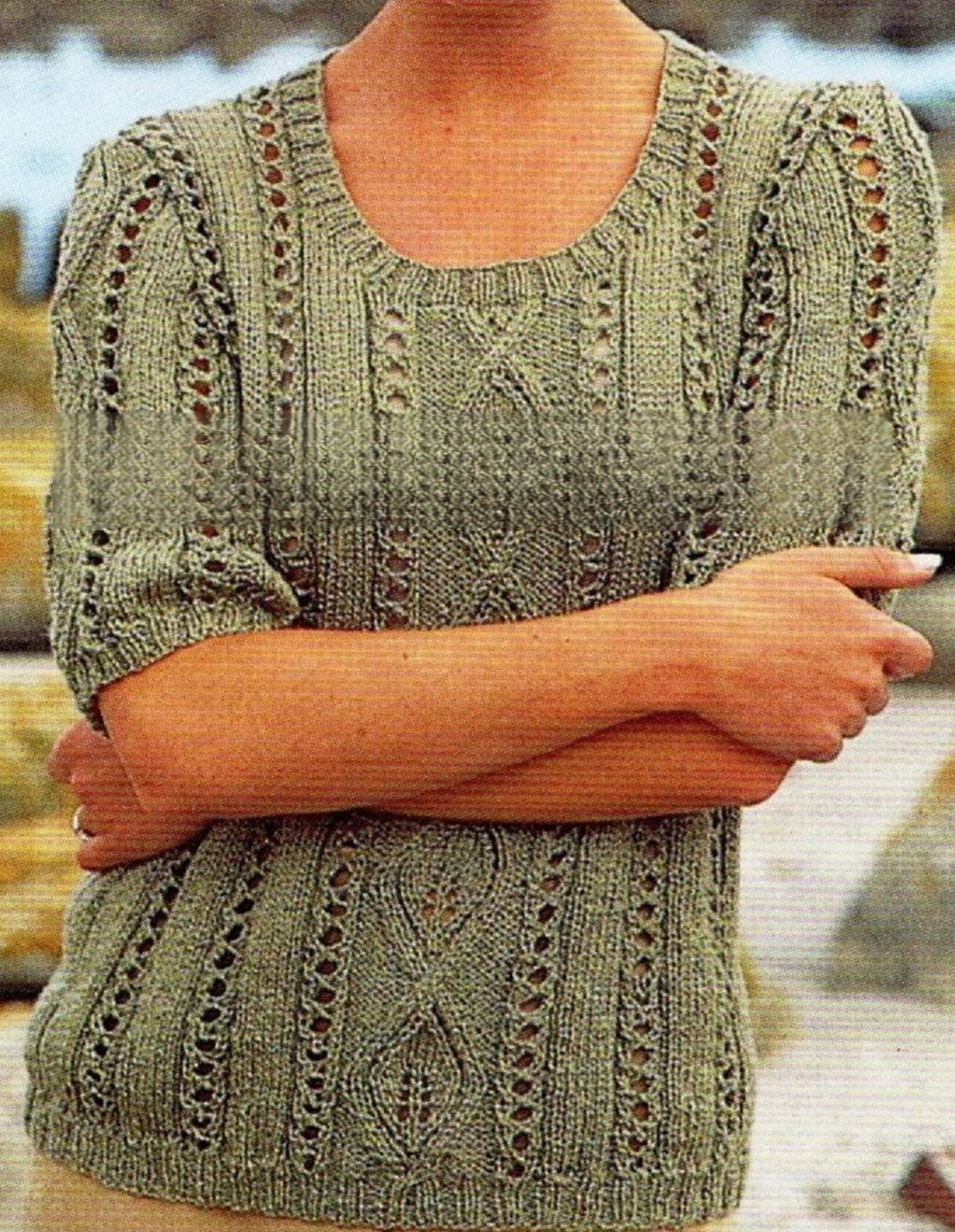 2-in1 Short and Sleeveless Top Knitting Pattern