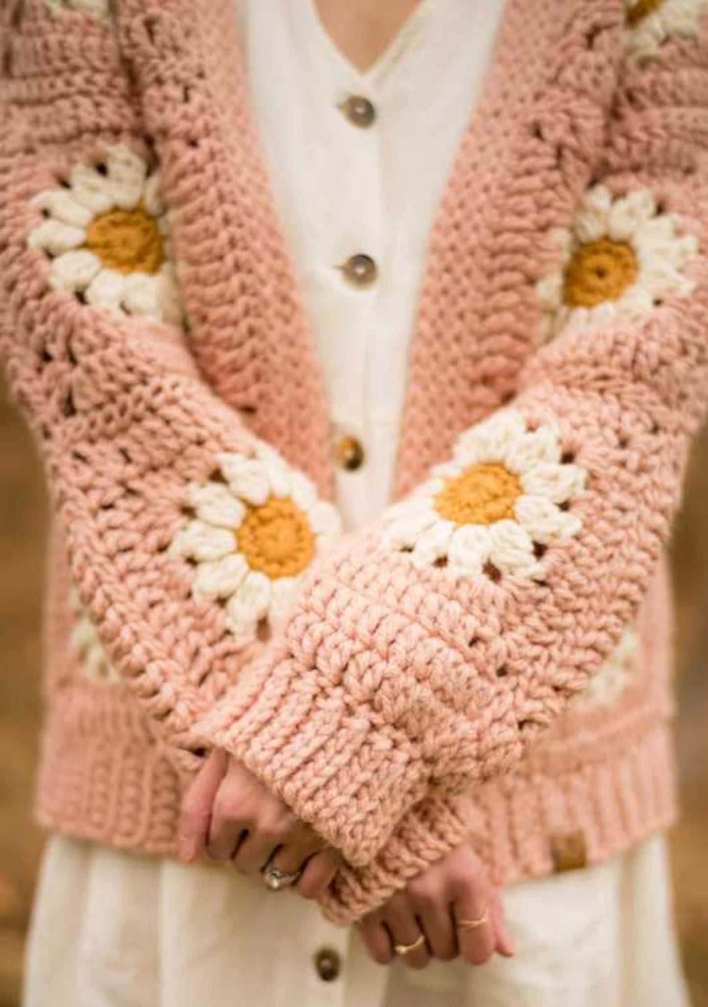 Cozy Daisy Cardigan Crochet Pattern