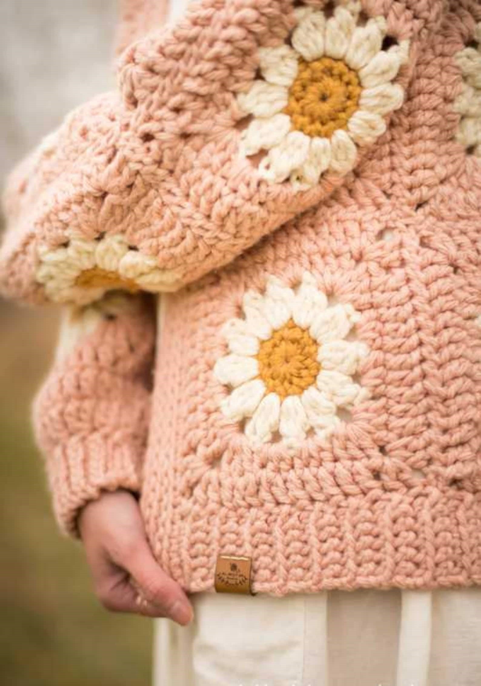 Baby Crochet Cardigans With Square Collars Hexi Cardi, Toddler